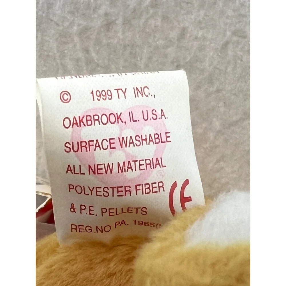 Ty Beanie Baby Hope the Praying Bear 1998 Retired Tan Plush‎ with Tags